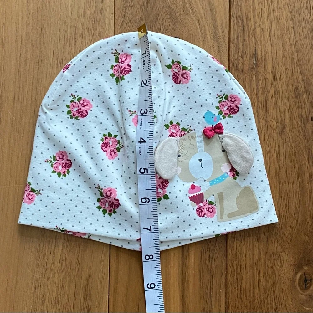 H&M Floral Hat Cotton Cottagecore Girl size 6 - 12 Months